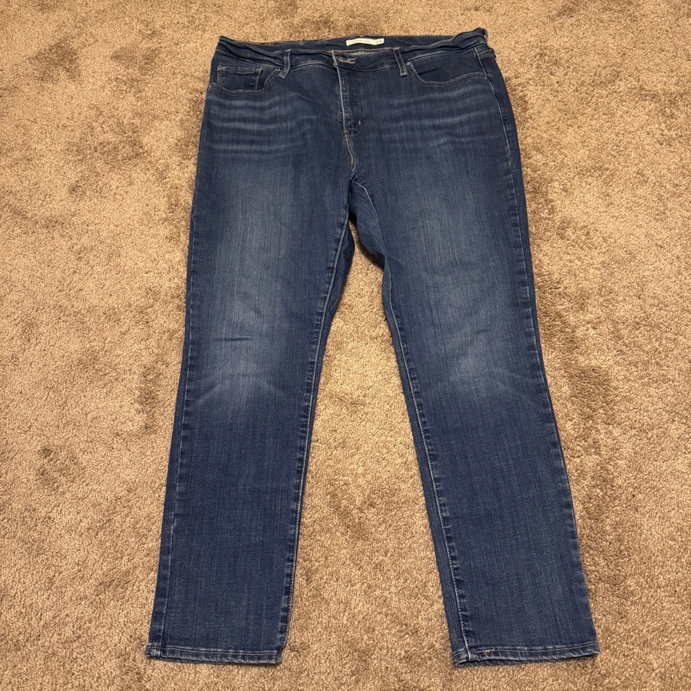 Levis 311 Jeans Womens 20W Blue Denim Shaping Skinny Pockets Stretch Logo